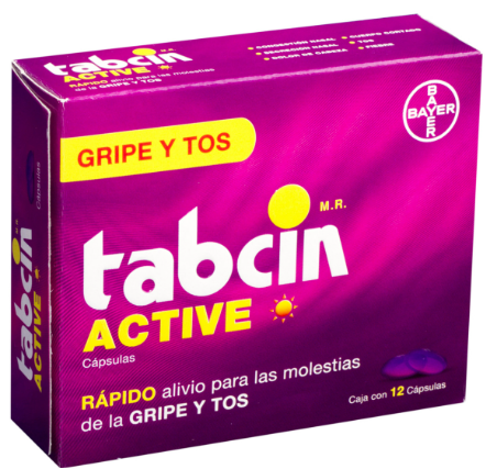 TABCIN ACTIVE, CLORFENAMINA/PARACETAMOL