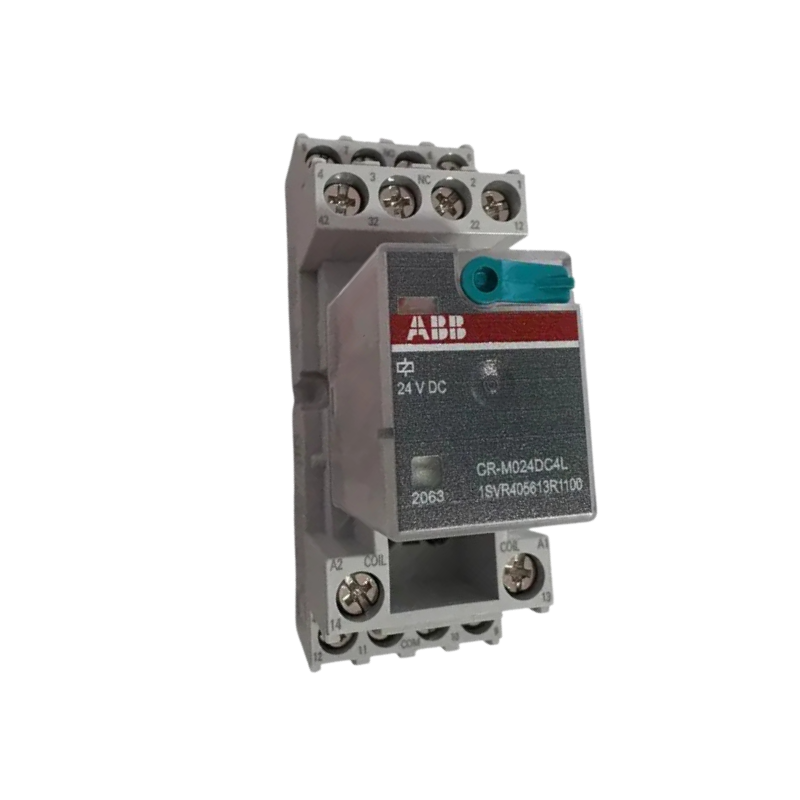 RELEVADOR ABB CR-M024DC4L 24VDC 6A CON LED - 1 PIEZA