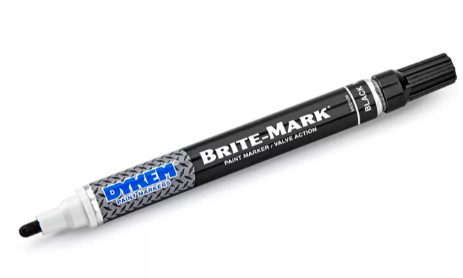 MARCADOR DE PINTURA DYKEM BRITE-MARK NEGRO - 1 PIEZA