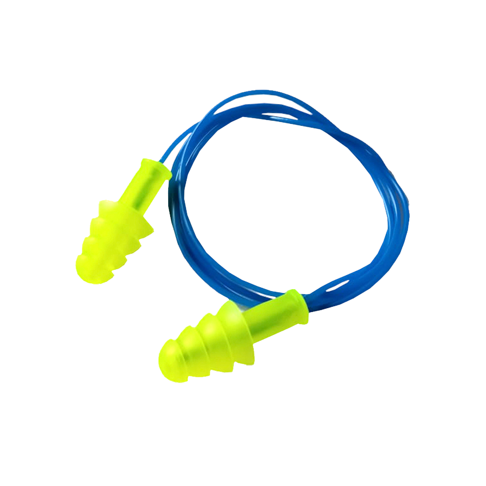 TAPONES AUDITIVOS REUTILIZABLES EKHO‑27AM CON CORDÓN - 25 PIEZAS