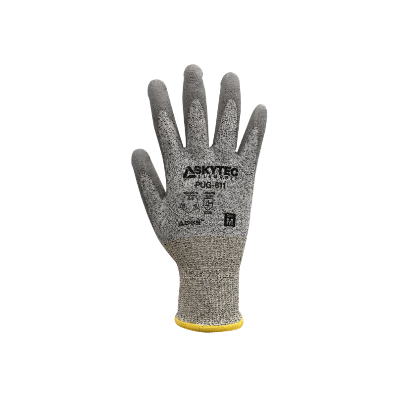 GUANTES ANTICORTE HPPE CON RECUBRIMIENTO DE POLIURETANO PUG‑611 - 1 PIEZA
