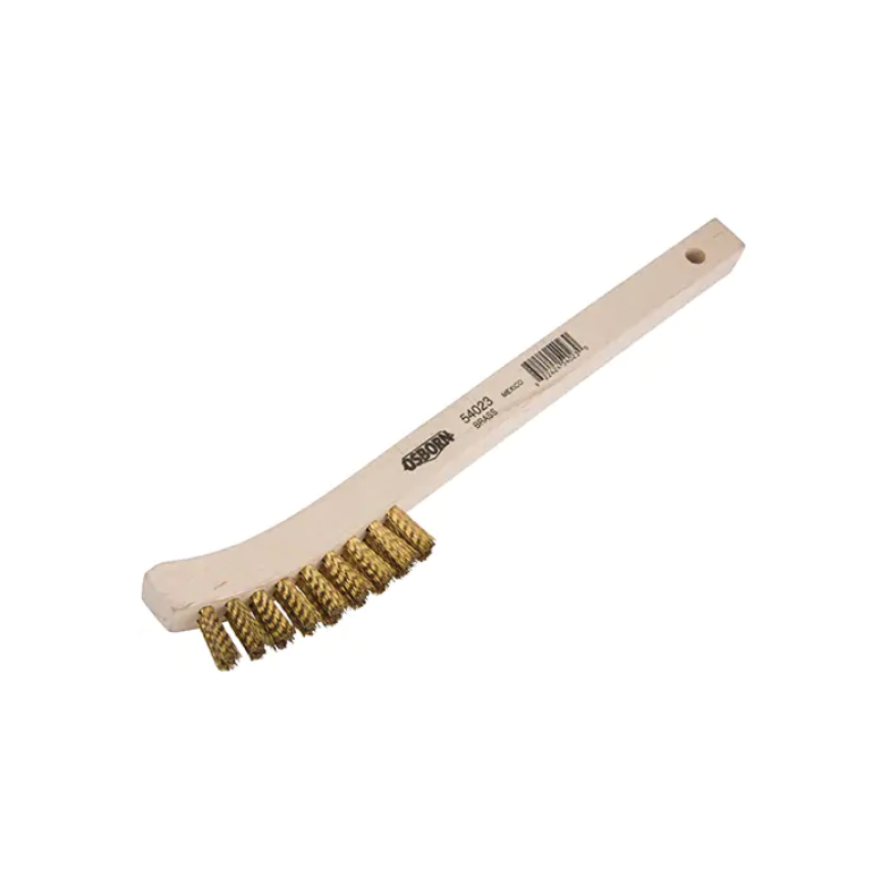 CEPILLO DE LIMPIEZA OSBORN DE LATÓN CON MANGO DE MADERA 8-5/8" - 1 PIEZA