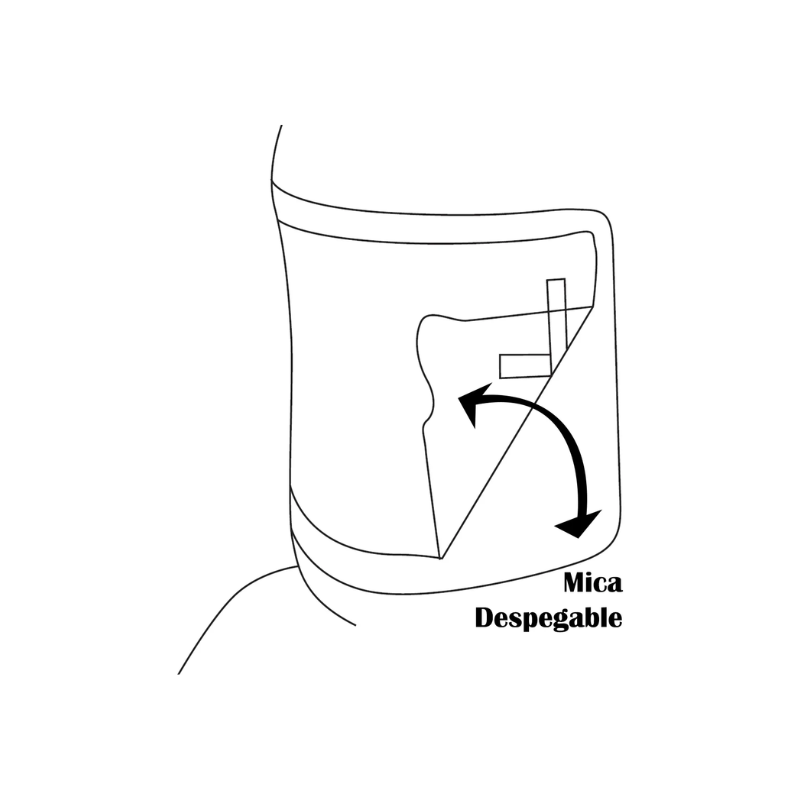 MICA DESPEGABLE PARA CAPUCHA 07-123 T100 RPB - 50 PIEZAS