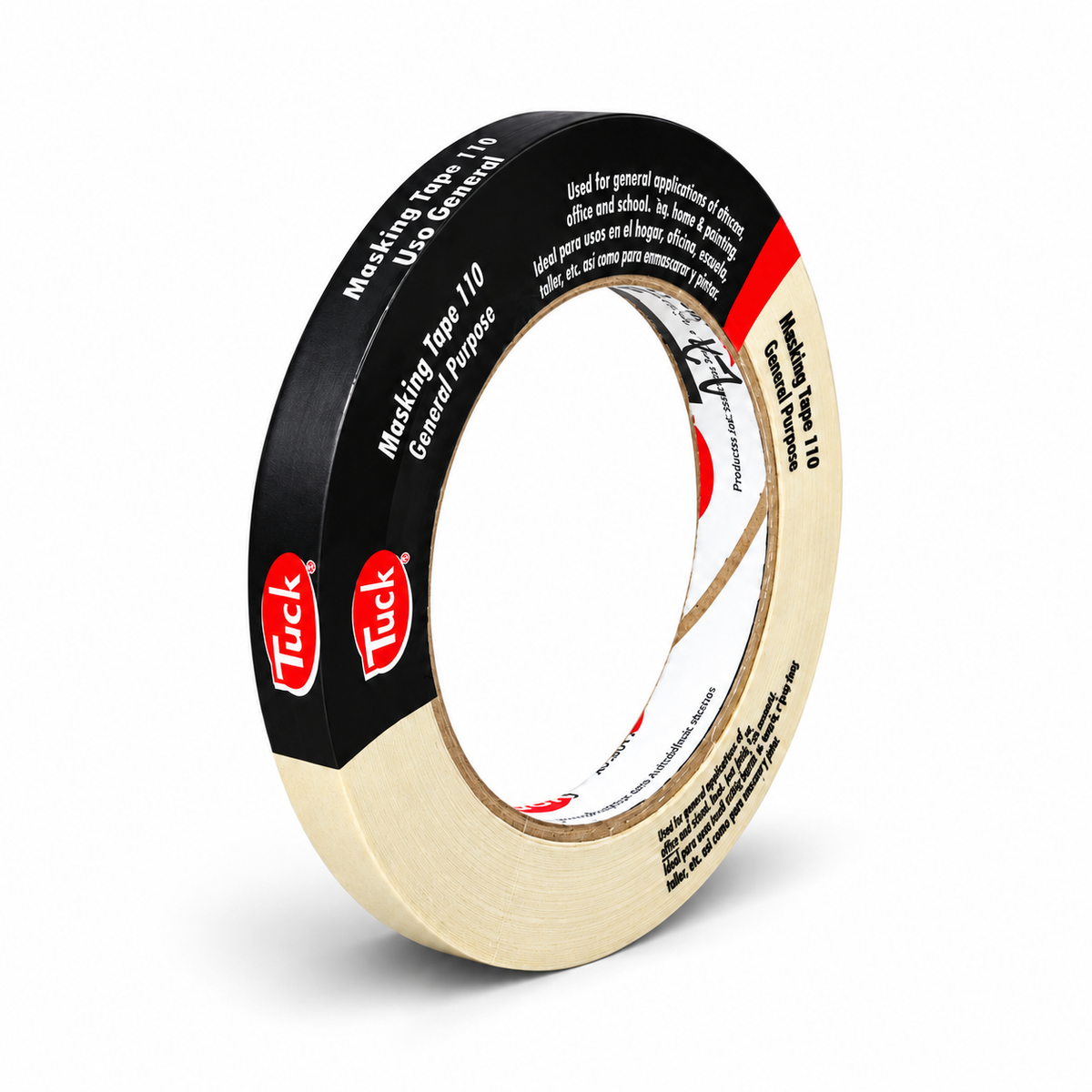 CINTA MASKING TAPE TUCK 110 BLANCO 12 MM X 50 M - 1 PIEZA