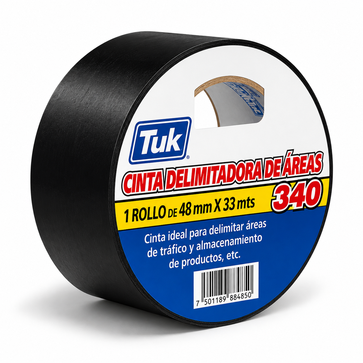 CINTA DELIMITADORA NEGRA TUK 2” X 33M - 1 PIEZA