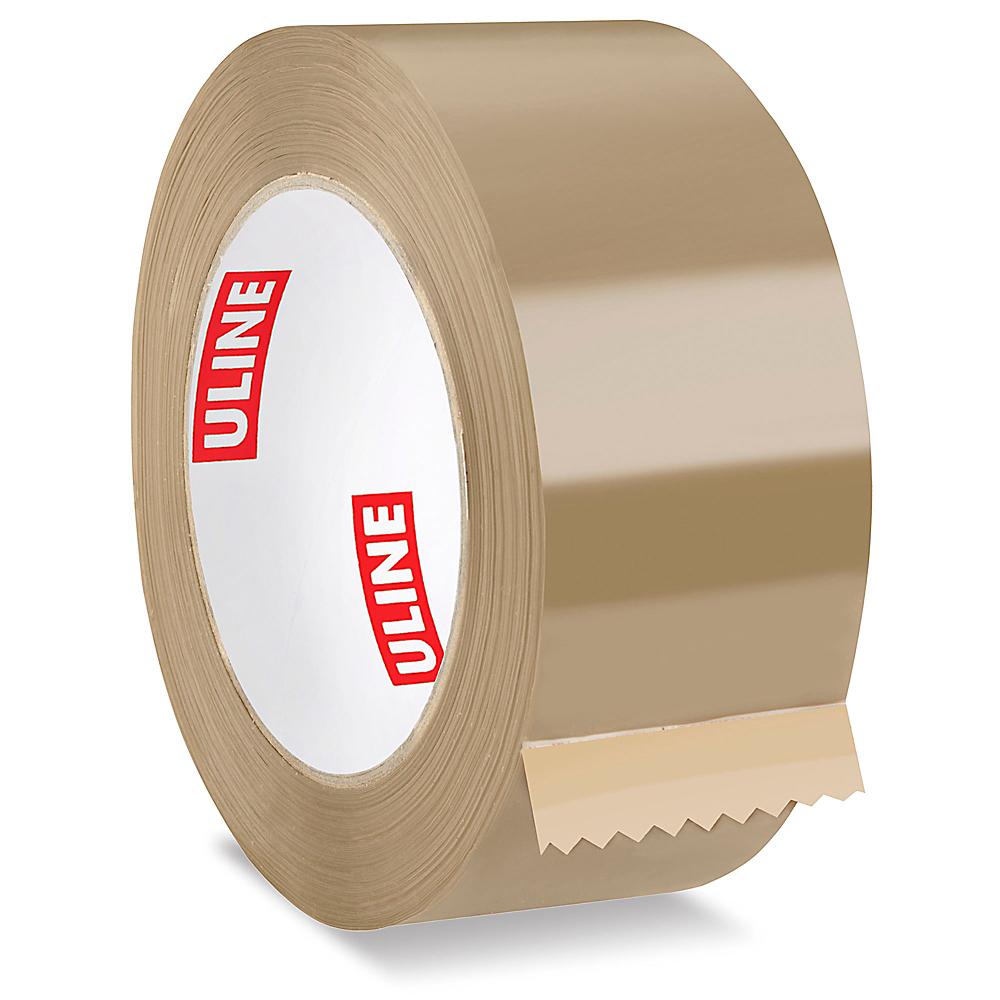 ULINE CINTA ADHESIVA ECONOMICA- GROSOR 2.5MIL, 2" X 110 YDS CANELA