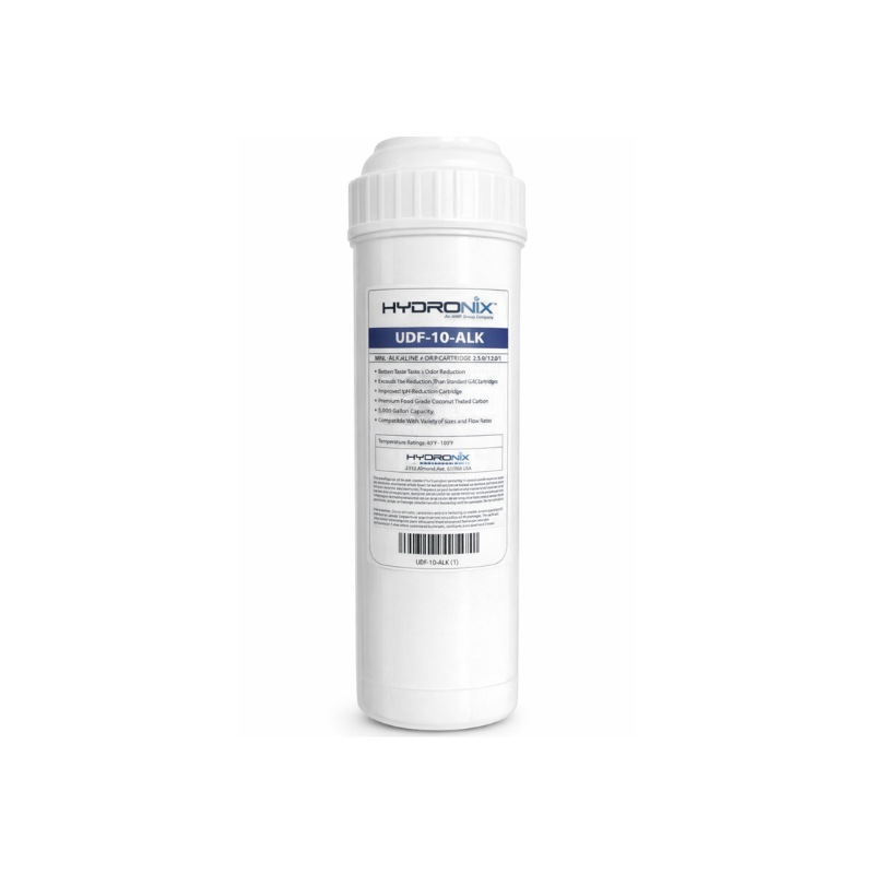 FILTRO CARTUCHO ALCALINIZANTE HYDRONIX UDF‑10‑ALK 5 000 GAL  2.5" X10" - 1 PIEZA