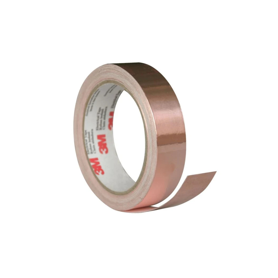 CINTA DE COBRE CONDUCTIVA 3M 1181 1/4" X 18 YD (6,35  MM X 16,5  M) - 1 PIEZA