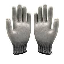 SMOOTH POLYURETHANE COATED BLACK SEAMLESS HPPE CUT RESI