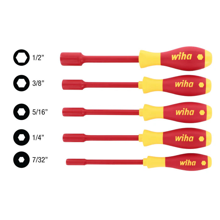 JUEGO DE DESTORNILLADORES PARA TUERCAS WIHA SOFTFINISH 32292 - 5 PIEZAS